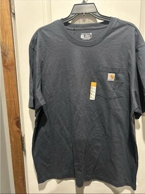 Carhartt Men’s Slate Gray Short Sleeve Pocket Tee